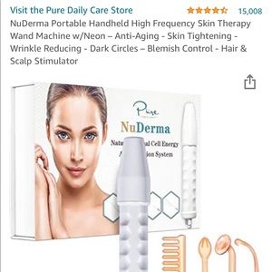BRAND NEW NuDerma Portable Handheld High Frequency Skin Therapy Wand Machine